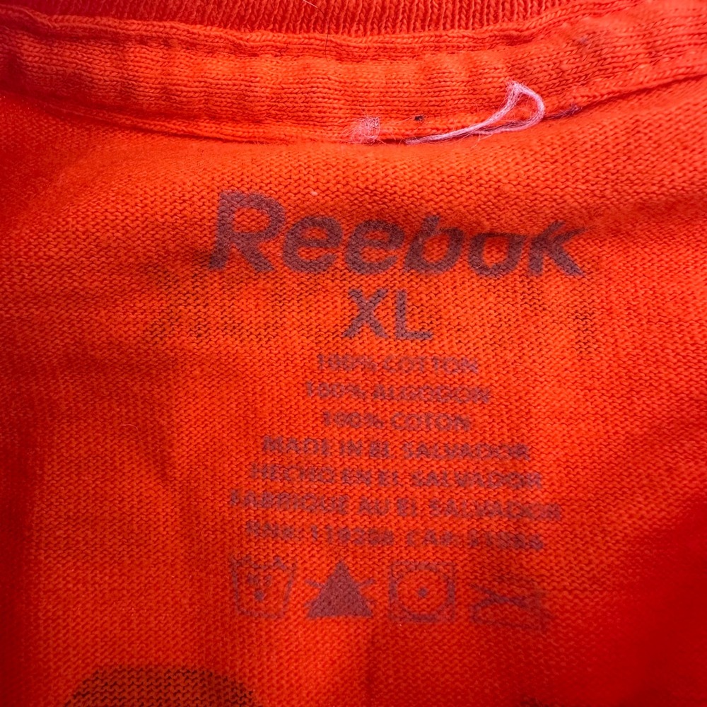 Reebok Philadelphia Flyers Jaromir Jagr 68 NHL Shirt Mens XL Orange Cotton Tee - Picture 7 of 11